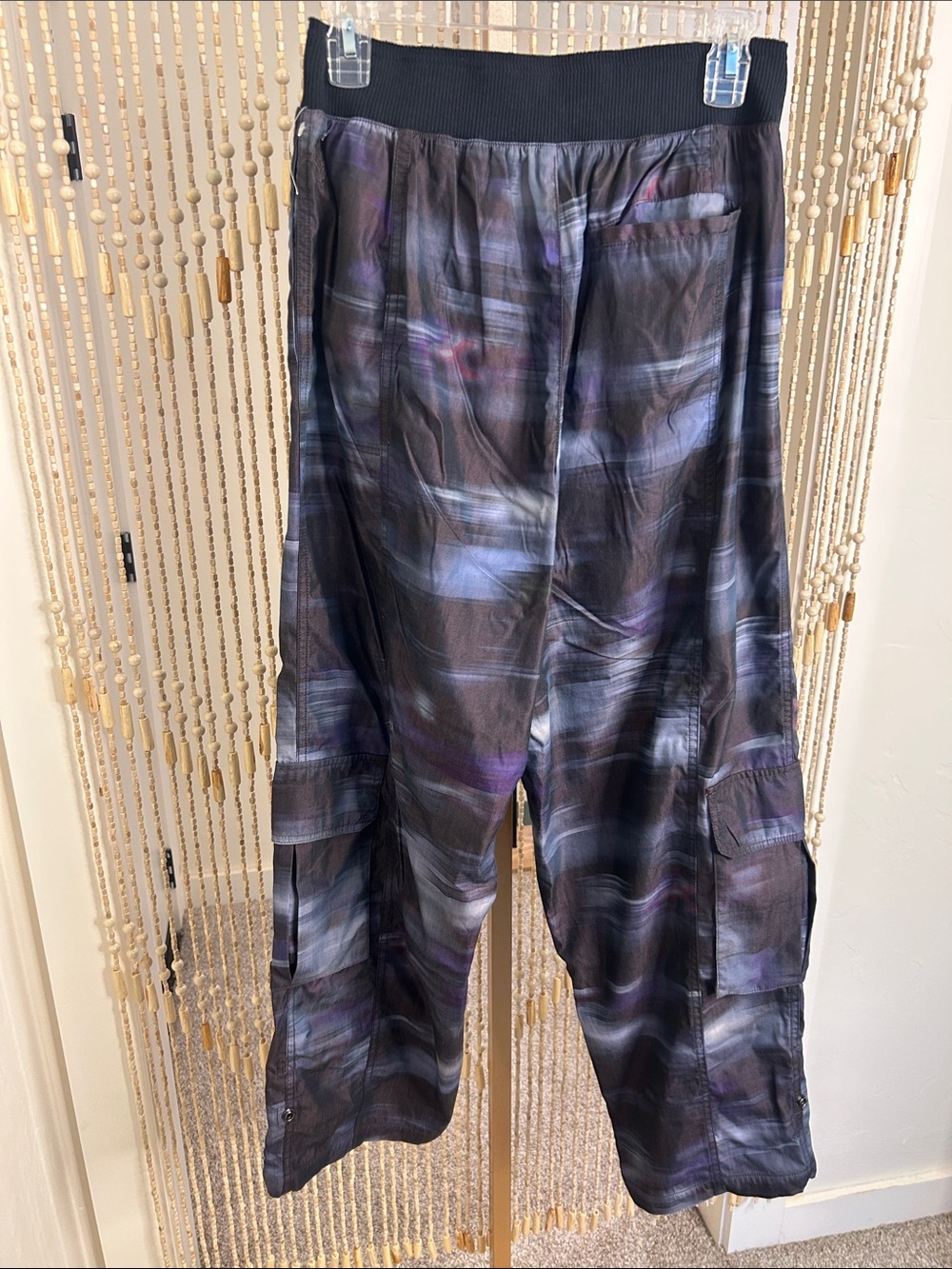 FP Movement Mesmorize Me Black and Purple Brush-Effect Cargo pants - Picture 7 of 16